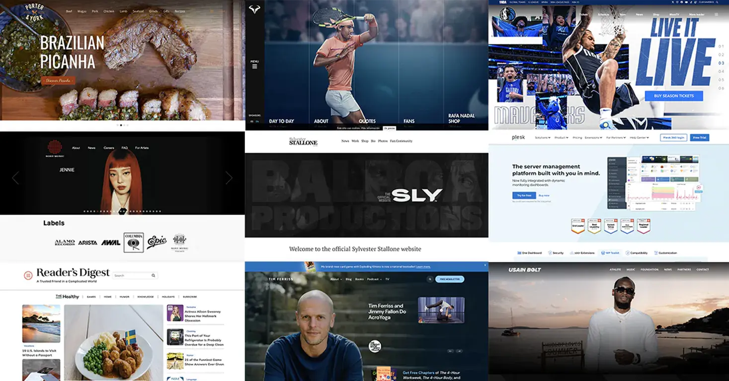 Popular websites built with WordPress