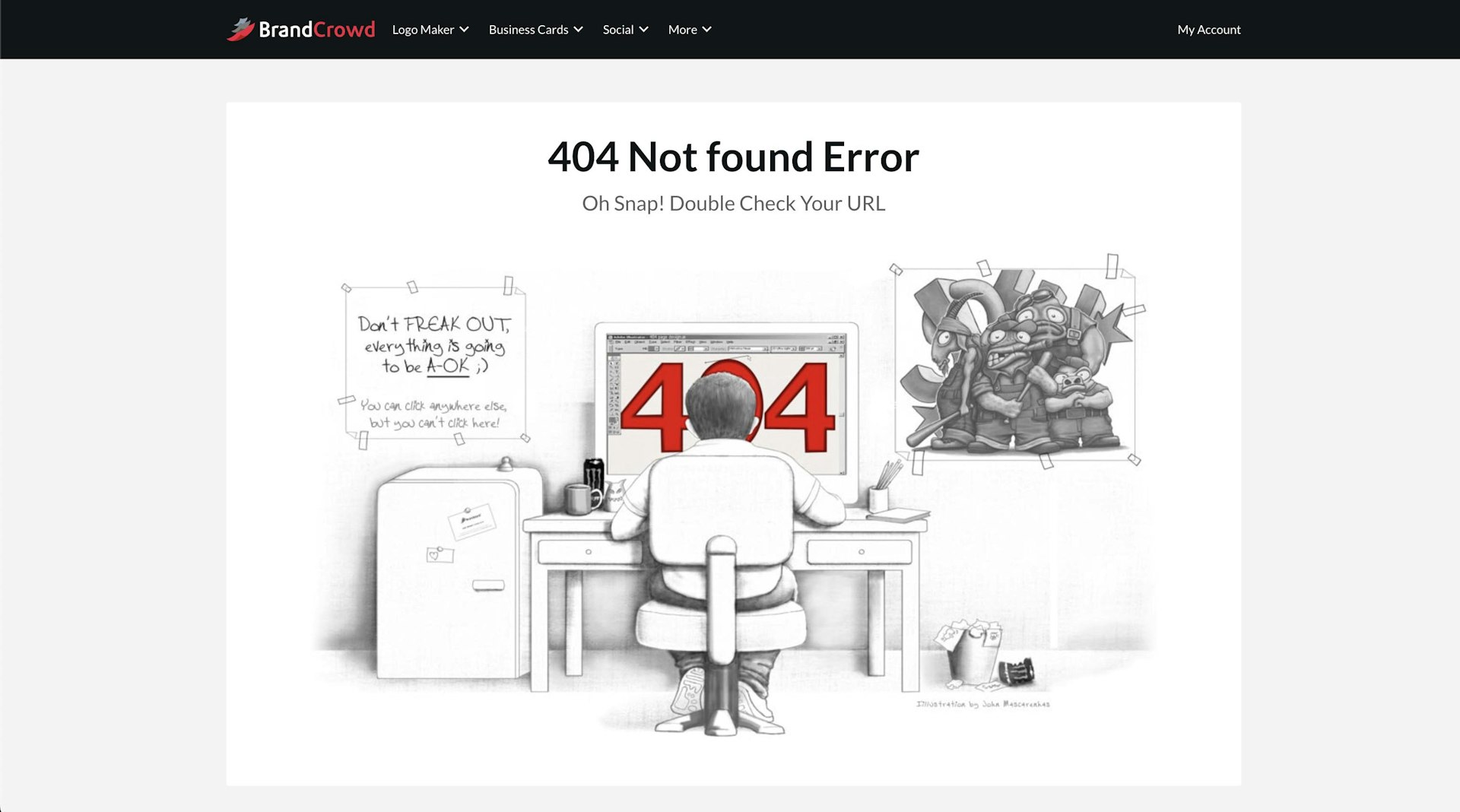 Brand Crowd 404 page example