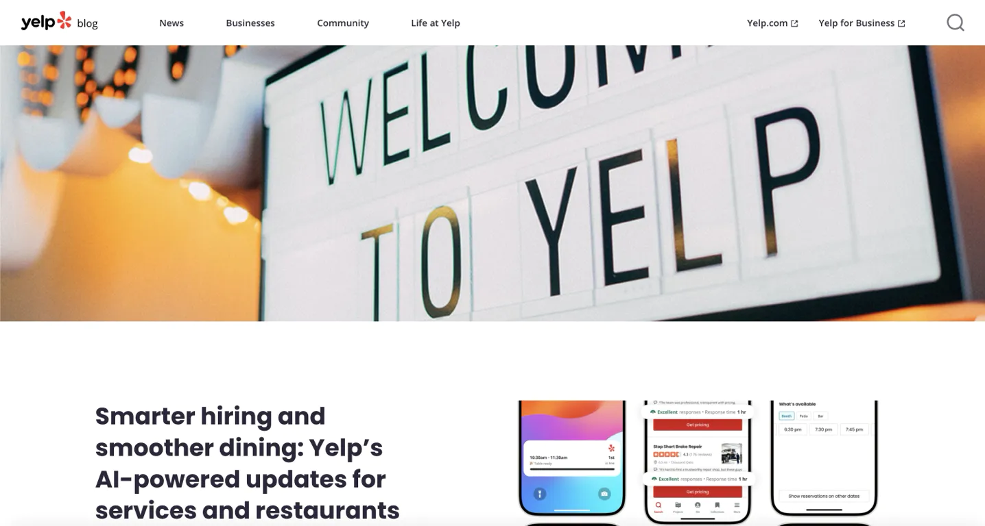 Yelp Blog